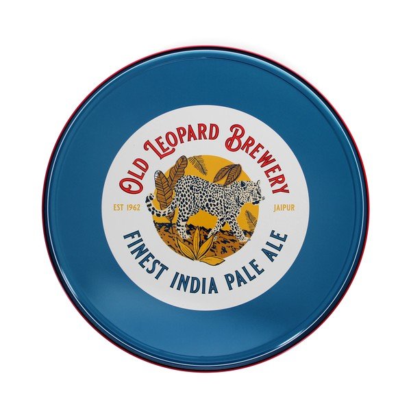 Iš metalo padėklas ø 33 cm Old Leopard Brewery – Rex London-image-2