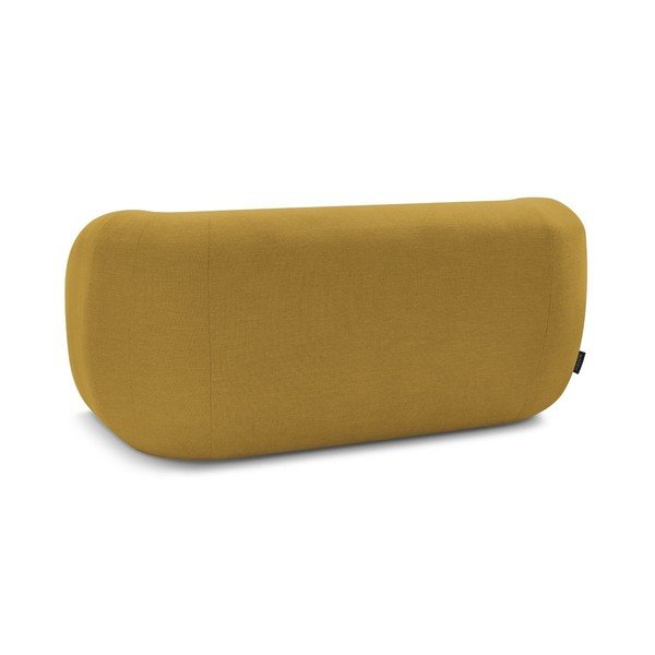 Geltonos spalvos sofa iš šenilinio audinio 160 cm Celine – Bobochic Paris-image-4