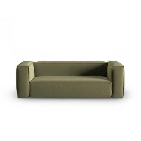 Iš velveto sofa žalios spalvos 200 cm Mackay – Cosmopolitan Design