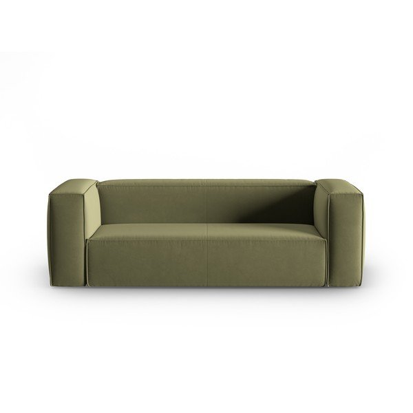 Iš velveto sofa žalios spalvos 200 cm Mackay – Cosmopolitan Design