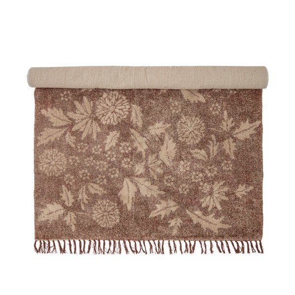 Rudos spalvos iš medvilnės kilimas 140x200 cm Malu – Bloomingville-image-2