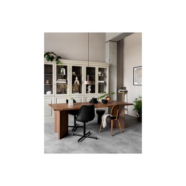 Vitrina iš pušies masyvo pilkos spalvos 54x215 cm Chow – vtwonen-image-1