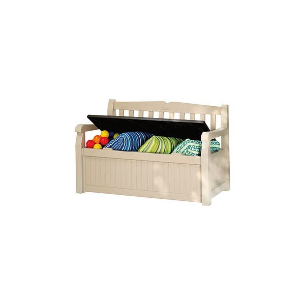 Plastikinis sodo suoliukas smėlio spalvos Eden – Keter-image-2