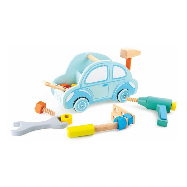 "Legler" automobilių įrankių medinis žaislų taisymo rinkinys