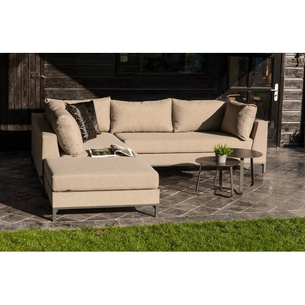 Smėlio spalvos sodo sofa Exotan Sicily, kairysis kampas-image-1