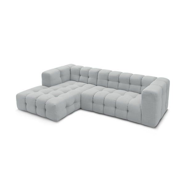 Kampinė sofa šviesiai pilkos spalvos Cloud – Bobochic Paris-image-4