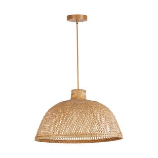 Pakabinamas šviestuvas iš rotango SULION Tan, aukštis 150 cm