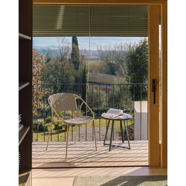Taupe spalvos sodo kėdė Atrani – Kave Home-image-1