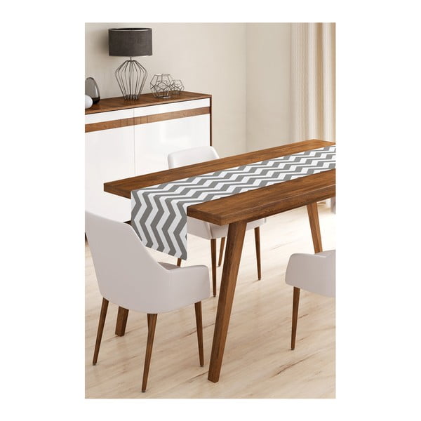 Mikropluošto staltiesė Minimalist Cushion Covers Grey Stripes, 45 x 145 cm