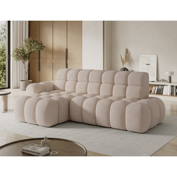 Smėlio spalvos sulankstoma kampinė sofa (su kairiuoju kampu/su gultu) Ceedro – ELTAP-image-3