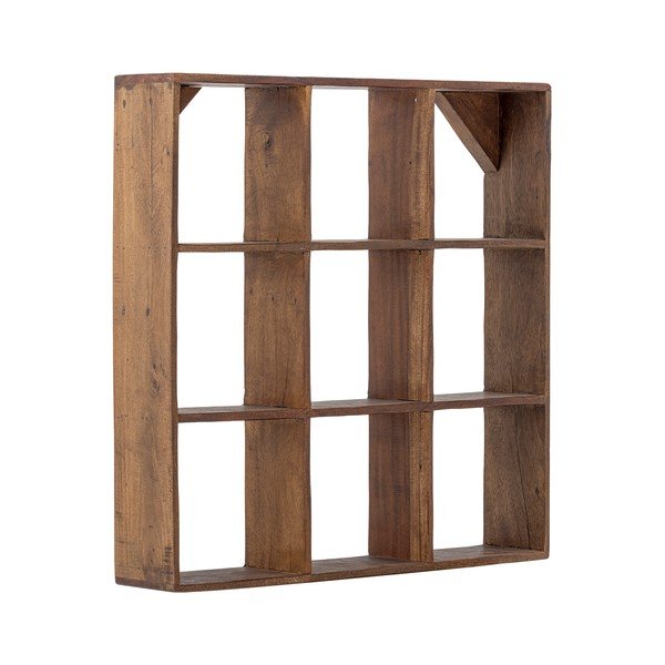 Natūralios spalvos iš perdirbtos medienos kelių aukštų sieninė lentyna 53 cm Tilo – Bloomingville-image-3