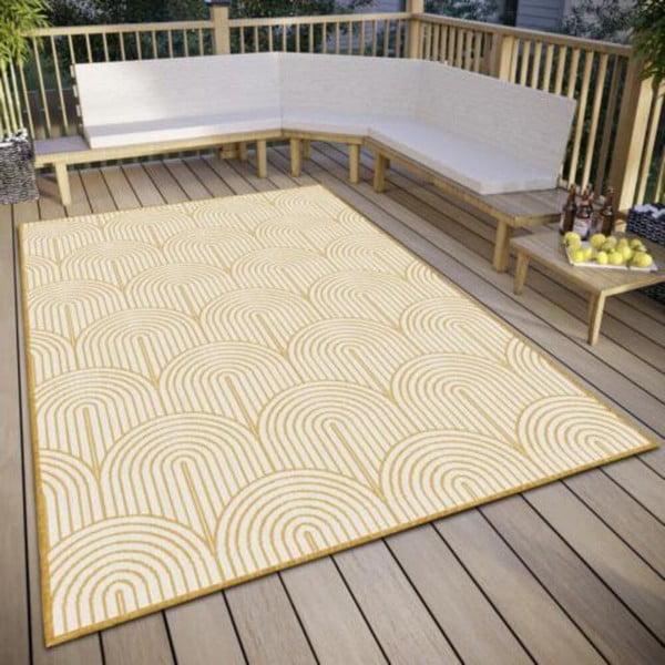Lauko kilimas ochros spalvos 200x290 cm Pangli Ochre – Hanse Home-image-2