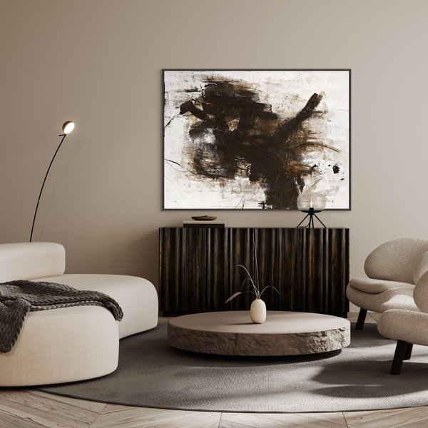 Paveikslas tapyba rankomis (tapyba) su rėmeliu/tapyba ant drobės 121x91 cm The Invisible – Malerifabrikken-image-1