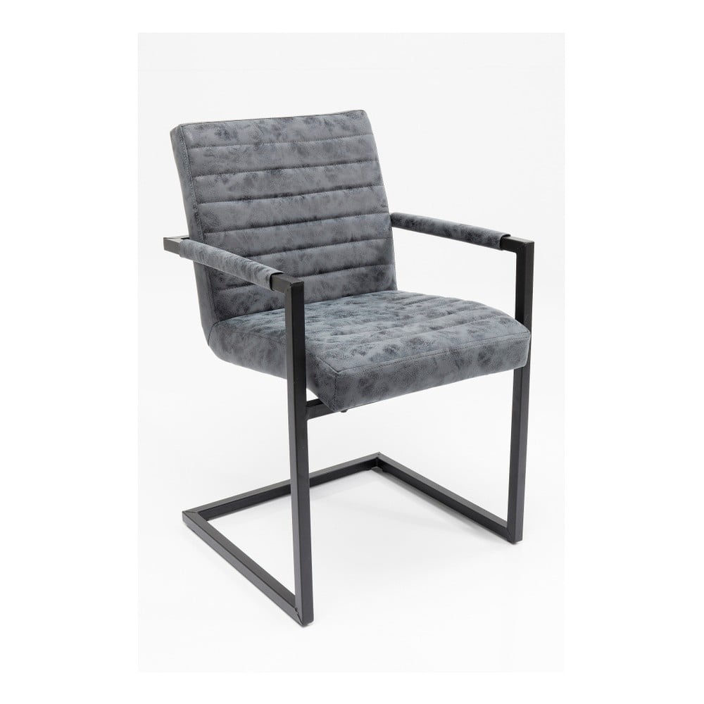 2 pilkų kėdžių rinkinys "Kare Design Barone