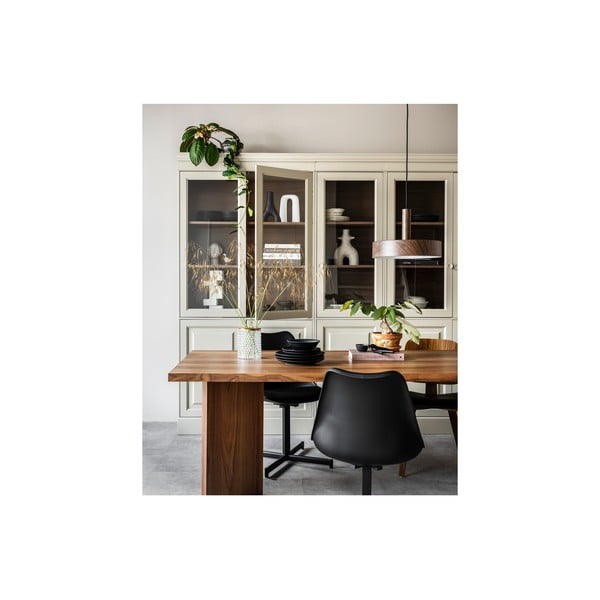 Iš pušies masyvo vitrina pilkos spalvos 105x215 cm Chow – vtwonen-image-1