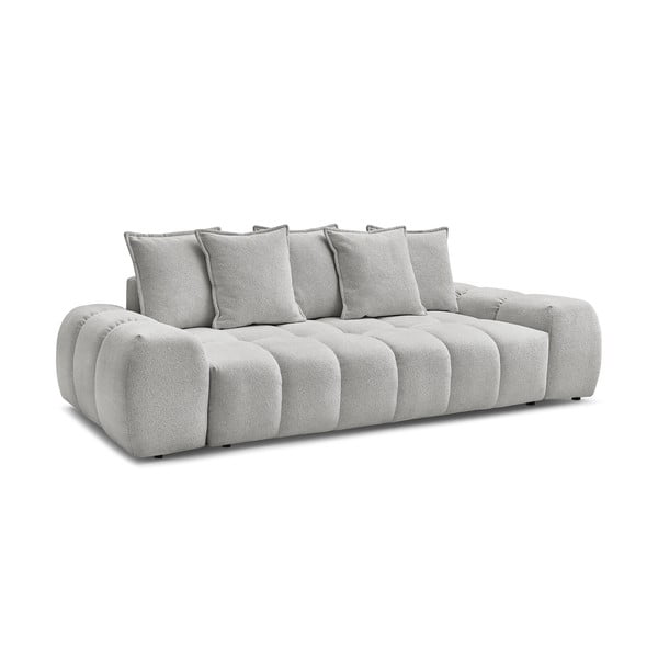 Šviesiai pilkos spalvos iš šenilinio audinio sofa 278 cm Everest – Bobochic Paris-image-3