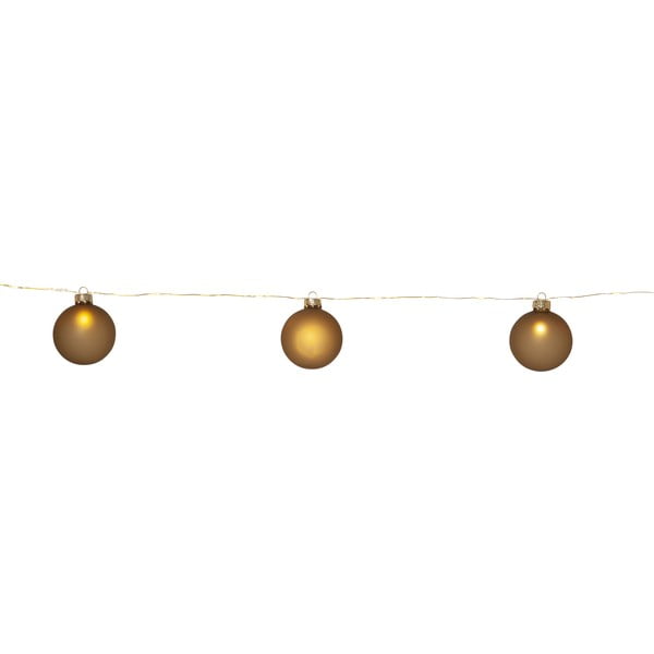 Šviečianti dekoracija auksinės spalvos su Kalėdų motyvu ø 6 cm Bliss – Star Trading