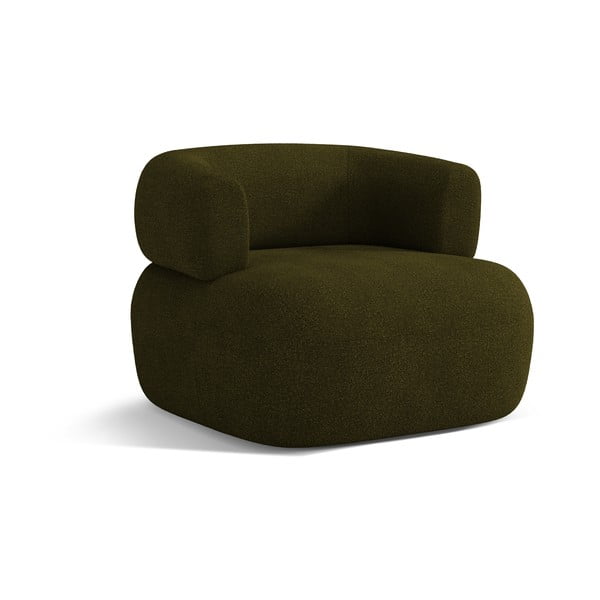 Iš boucle krėslas žalios spalvos Jenny – Micadoni Home
