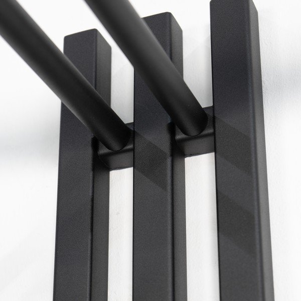 Juodos spalvos iš metalo sieninė lentyna 65 cm Senza – Spinder Design-image-4