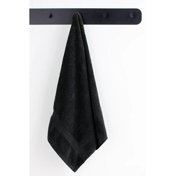 2 didelių ir 4 mažų juodų rankšluosčių rinkinys DecoKing Marina-image-1