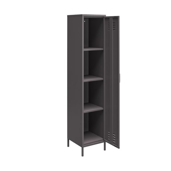 Iš metalo spintelė pilkos spalvos 37x182 cm Bradford – Støraa-image-2