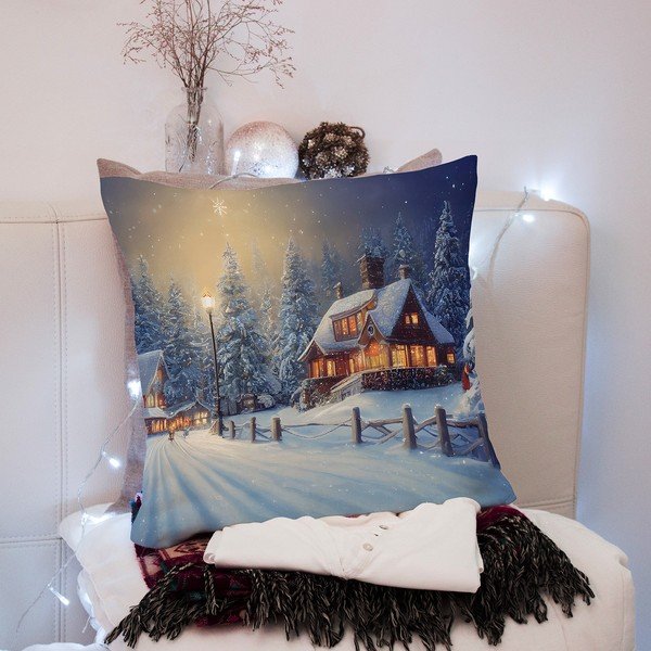 Dekoratyvinis pagalvės užvalkalas su Kalėdų motyvu 43x43 cm – Mila Home-image-3
