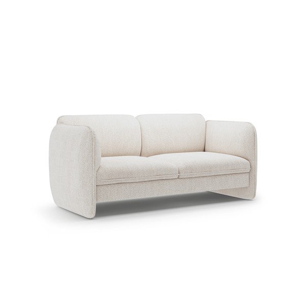 Kreminės spalvos sofa iš šenilinio audinio 168 cm Georgia – Micadoni -image-2