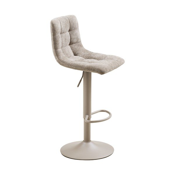 Šviesiai pilkos spalvos iš audinio baro taburėtės reguliuojamo aukščio/su pasukimo funkcija 2 vnt. (sėdynės aukštis 63 cm) Middelfart – House Nordic-image-4