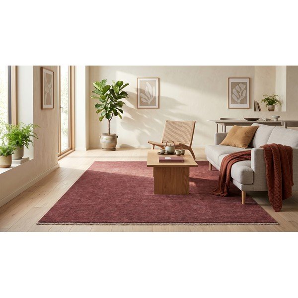 Bordo spalvos kilimas 160x230 cm Puro – ESTE-image-3