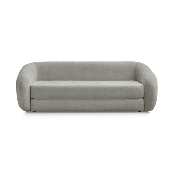 Šviesiai pilkos spalvos sulankstoma sofa iš šenilinio audinio 228 cm Neyo – Bobochic Paris