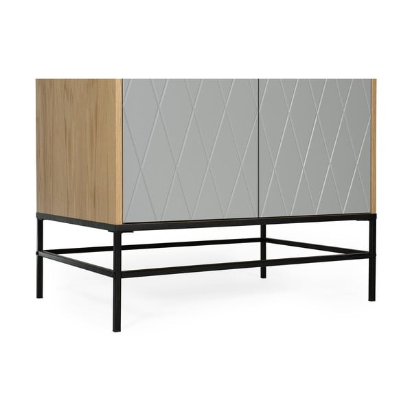 Pilka drabužių spinta Woodman Mia-image-4