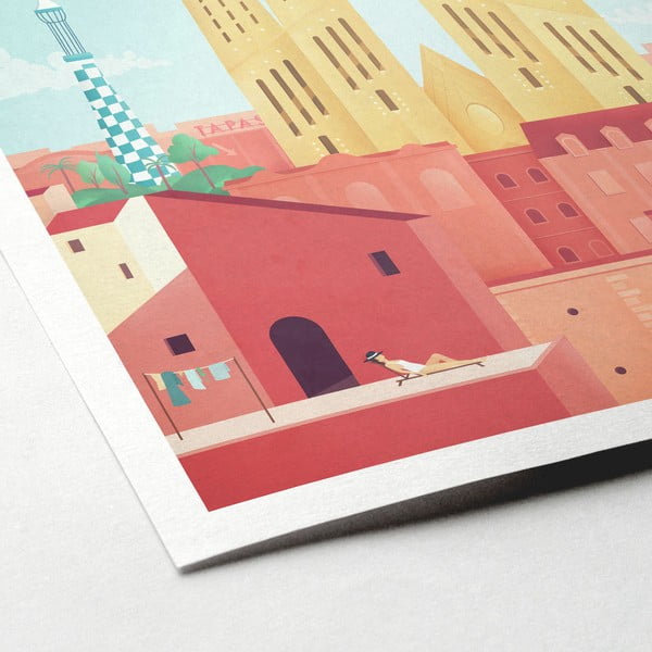 Plakatas Travelposter Barcelona, 30 x 40 cm-image-2