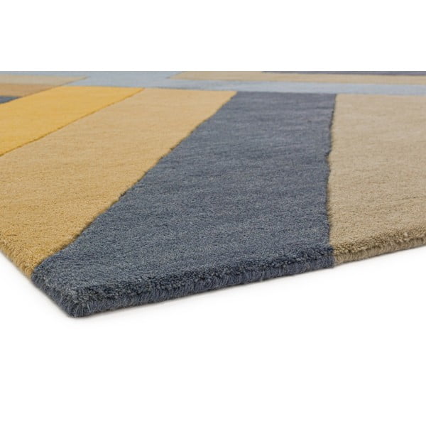 Pilkos ir geltonos spalvos kilimas Asiatic Carpets Big Zig, 200 x 290 cm-image-3