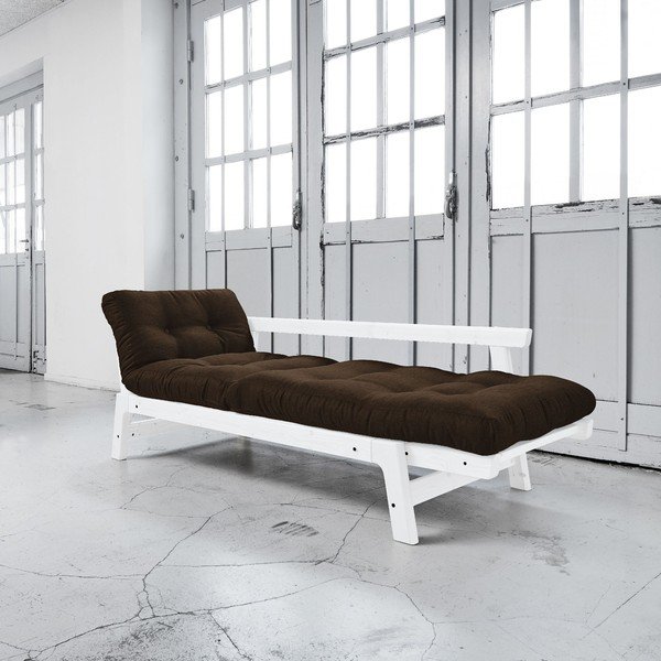 Sofa lova "Karup Step" balta/šoko ruda-image-2