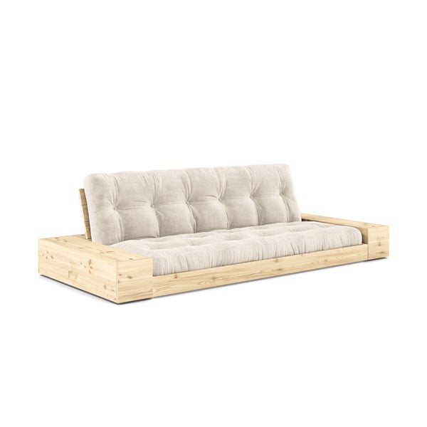 Sulankstoma sofa iš kordinio velveto baltos spalvos 244 cm Base – Karup Design