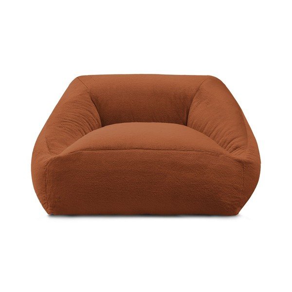 Oranžinės spalvos sėdmaišis iš dirbtinio kailio Lilibet – Bobochic Paris-image-2