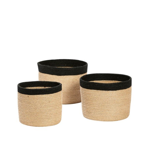 3 džiuto krepšių rinkinys Hübsch Erhard