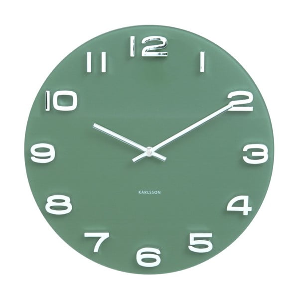 Žalias Karlsono senovinis laikrodis, ø 35 cm