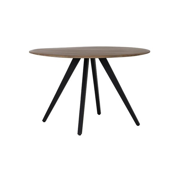 Apvalios formos valgomojo stalas natūralios spalvos su akacijos stalviršiu ø 120 cm Mimoso – Light & Living-image-4