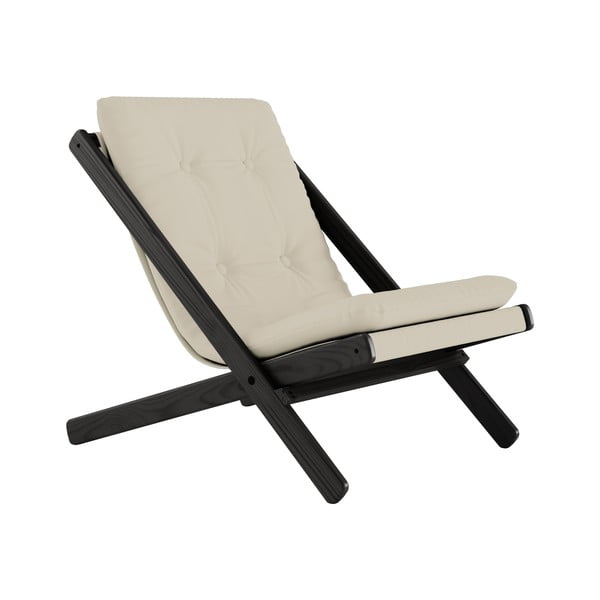 "Karup Design Boogie" juoda/smėlio spalvos sulankstoma kėdė