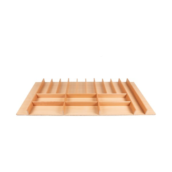 Stalo įrankių padėklas natūralios spalvos 108 x 47 cm Wood Line – Elletipi