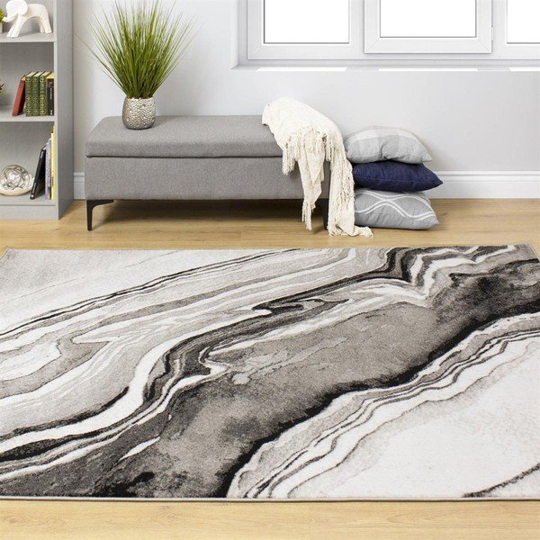 Pilkai juodas kilimas Webtappeti Manhattan Empire, 160 x 230 cm-image-2