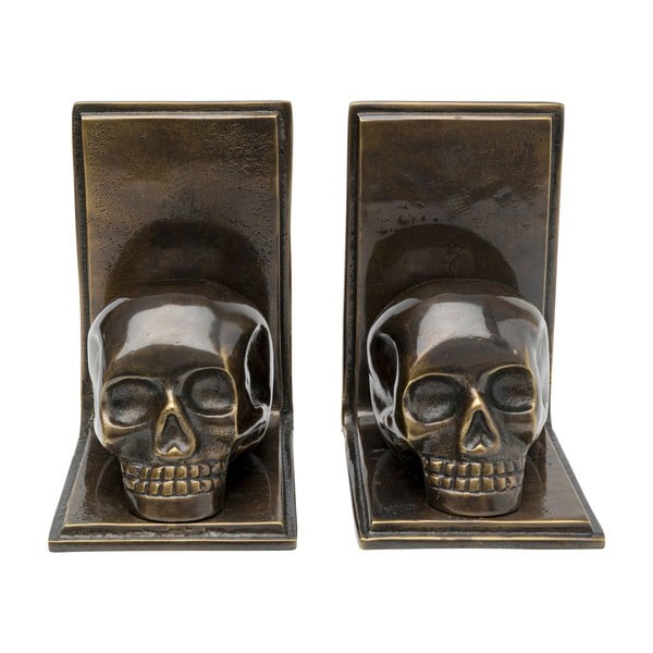 2 dekoratyvinių skirtukų rinkinys Kare Design Skull