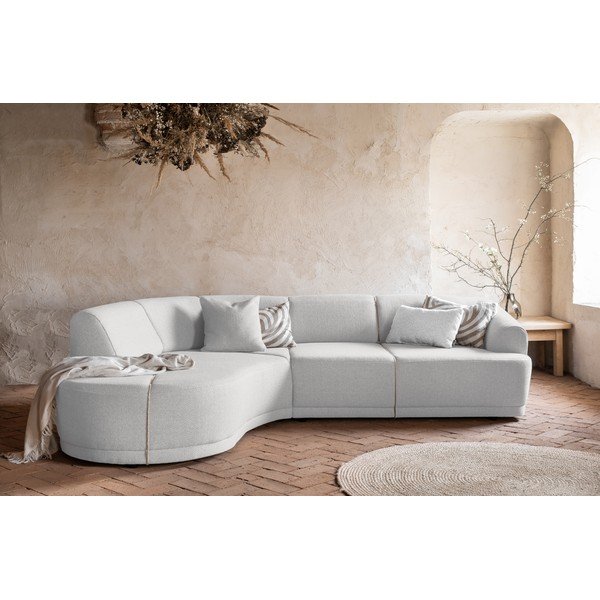 Balta kampinė sofa (kairysis kampas) Bella Siena - Miuform-image-4
