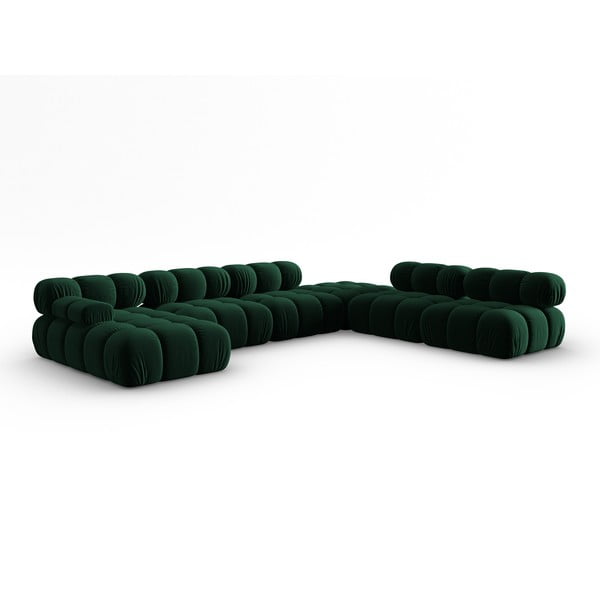 Sofa žalios spalvos iš velveto 379 cm Bellis – Micadoni Home-image-3
