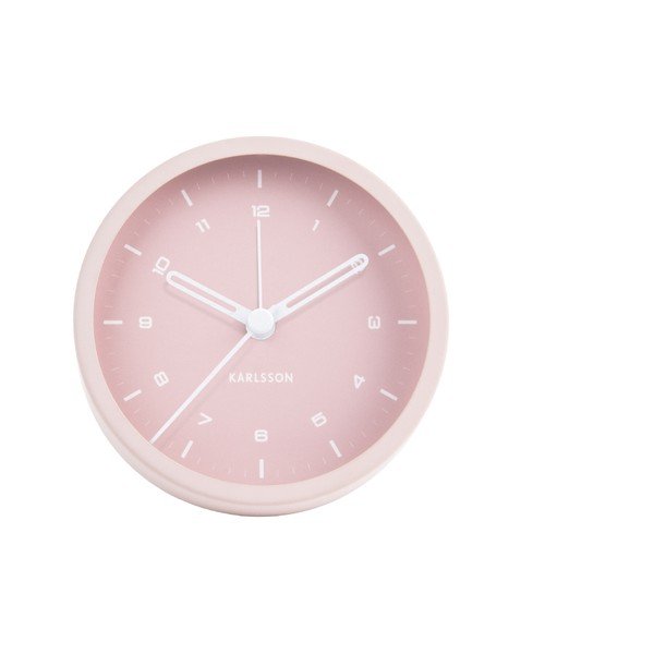 Šviesiai rožinis žadintuvas Karlsson Tinge, ø 9 cm-image-1