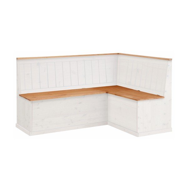 Baltos pušies kampinis suolas su daiktadėže Støraa Silas-image-1