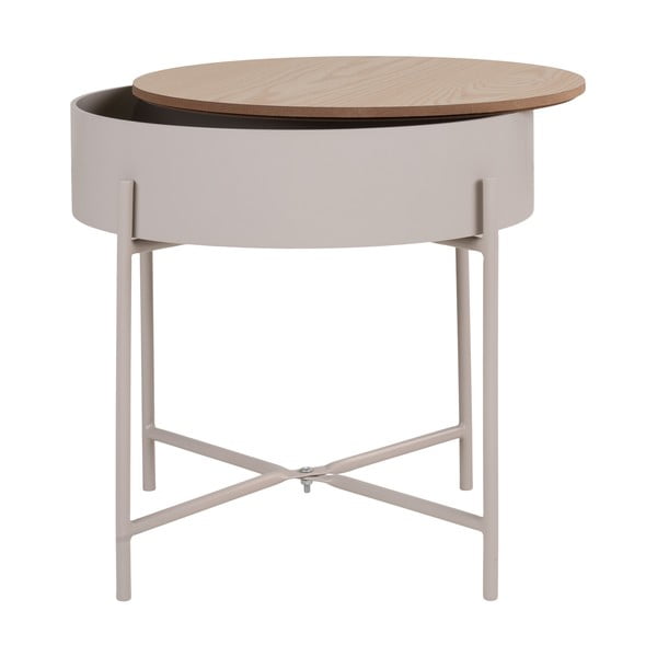 Iš metalo apvalios formos šoninis stalas ø 40 cm Sisco – House Nordic-image-4