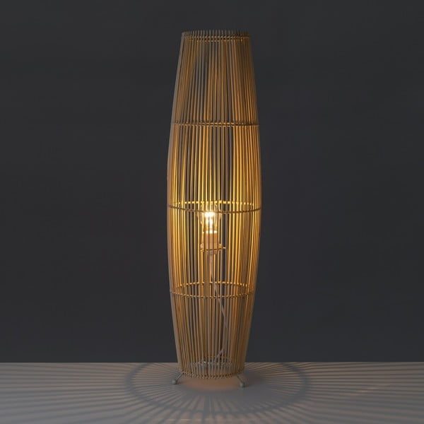 Pastatomas šviestuvas natūralios spalvos su bambukiniu gaubtu (aukštis 88 cm) Natural Way – Casa Selección-image-1