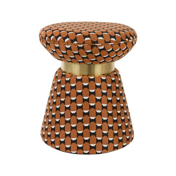 Oranžinės spalvos pufas Pin – White Label